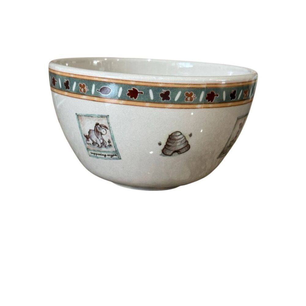 Disney Winnie The Pooh 100 Acre Woods Coupe Cereal Bowl Stoneware Tigger Piglet